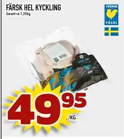 Nelins GARANT Färsk hel kyckling erbjuda