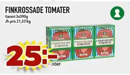 Nelins GARANT Finkrossade tomater erbjuda