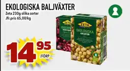 Nelins ZETA Ekologiska baljväxter erbjuda