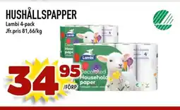 Nelins LAMBI Hushållspapper erbjuda