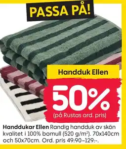 Rusta Handdukar Ellen erbjuda