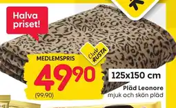Rusta Pläd Leonore erbjuda