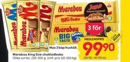 Rusta Marabou King Size chokladkaka erbjuda