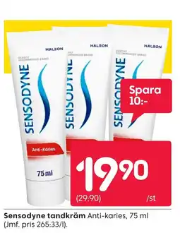 Rusta SENSODYNE tandkräm erbjuda