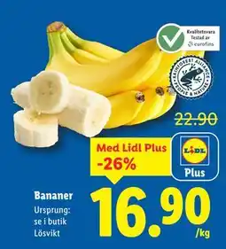 Lidl Bananer, Pris i appen erbjuda