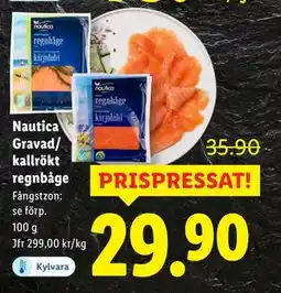 Lidl Nautica Gravad/ kallrökt regnbåge, SEK 29.9 erbjuda