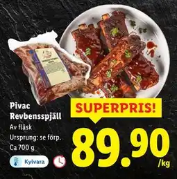 Lidl Pivac Revbensspjäll, SEK 89.9 erbjuda