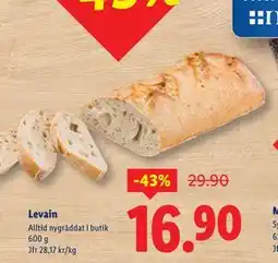 Lidl Levain, SEK 16.9 erbjuda