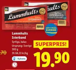 Lidl Lammhults Isterband, SEK 19.9 erbjuda