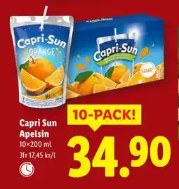Lidl Capri Sun Apelsin, SEK 34.9 erbjuda