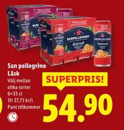 Lidl San pellegrino Läsk, SEK 54.9 erbjuda