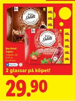 Lidl Bon Gelati Isglass, SEK 29.9 erbjuda