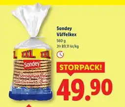 Lidl Sondey Våffelkex, SEK 49.9 erbjuda