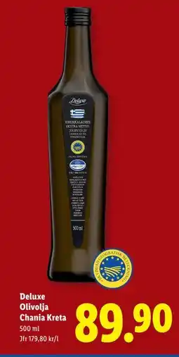 Lidl Deluxe Olivolja Chania Kreta., SEK 89.9 erbjuda