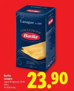 Lidl Barilla Lasagne, SEK 23.9 erbjuda