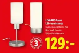 Lidl LIVARNO home LED-bordslampa, SEK 129 erbjuda