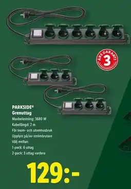 Lidl PARKSIDE Grenuttag, SEK 129 erbjuda