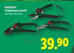 Lidl PARKSIDE Trädgårdssax/sekatör, SEK 39.9 erbjuda
