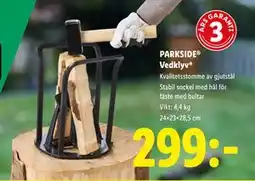 Lidl PARKSIDE Vedklyv, SEK 299 erbjuda