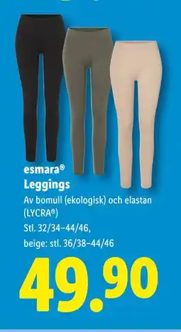 Lidl esmara Leggings, SEK 49.9 erbjuda