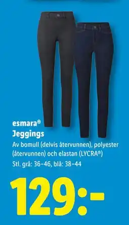 Lidl esmara Jeggings, SEK 129 erbjuda