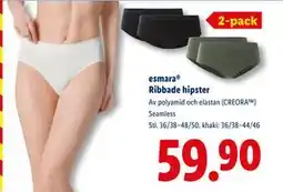 Lidl esmara Ribbade hipster, SEK 59.9 erbjuda