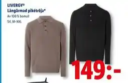 Lidl LIVERGY Långärmad pikétröja, SEK 149 erbjuda