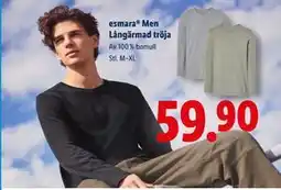 Lidl esmara Men Långärmad tröja, SEK 59.9 erbjuda