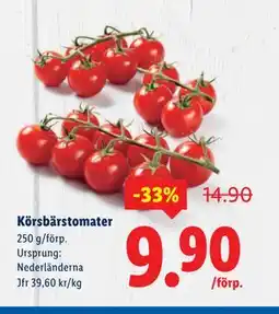 Lidl Körsbärstomater, SEK 9.9 erbjuda