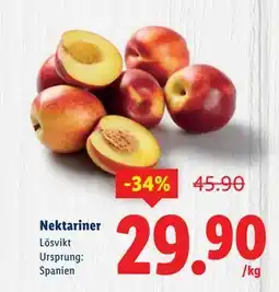 Lidl Nektariner, SEK 29.9 erbjuda