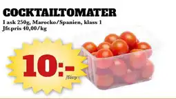Bonum Matmarknad COCKTAILTOMATER erbjuda