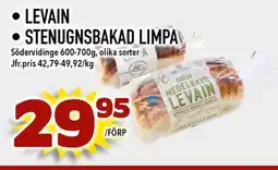 Bonum Matmarknad • LEVAIN • STENUGNSBAKAD LIMPA erbjuda