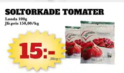 Bonum Matmarknad SOLTORKADE TOMATER erbjuda