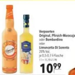 Citti Verpoorten Original, Pfirsich-Maracuja oder Bombardino erbjuda