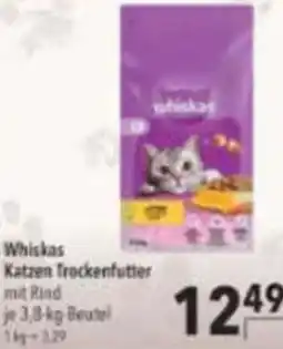Citti Whiskas Katzen Trockenfutter mit Rind erbjuda