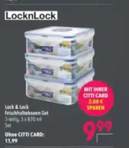 Citti Lock & Lock Frischhalteboxen Set erbjuda