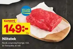 City Gross Nötstek, SEK 149 erbjuda