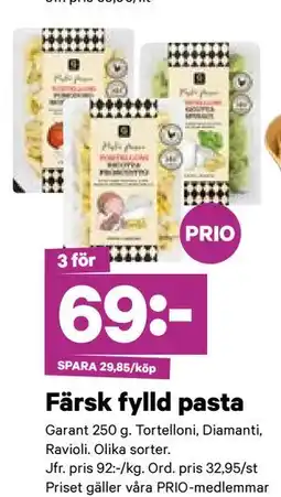 City Gross Färsk fylld pasta, Pris i appen erbjuda