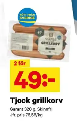 City Gross Tjock grillkorv, SEK 49 erbjuda