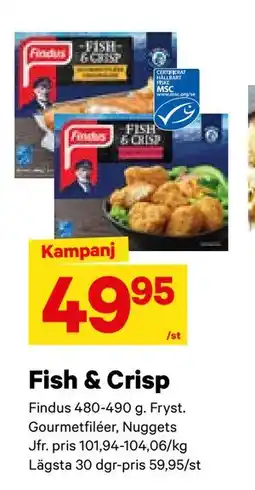 City Gross Fish & Crisp, SEK 49.95 erbjuda