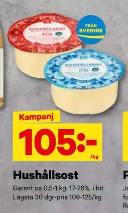 City Gross Hushållsost, SEK 105 erbjuda