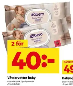 City Gross Våtservetter baby, SEK 40 erbjuda