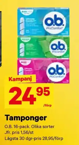 City Gross Tamponger, SEK 24.95 erbjuda
