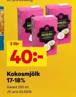 City Gross Kokosmjölk, SEK 40 erbjuda