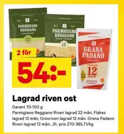 City Gross Lagrad riven ost, SEK 54 erbjuda