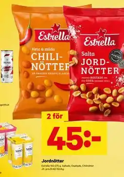 City Gross Jordnötter, SEK 45 erbjuda
