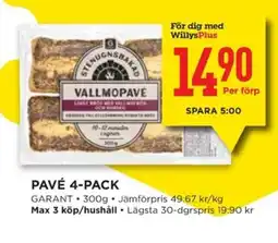 Willys GARANT Pavé 4-pack erbjuda