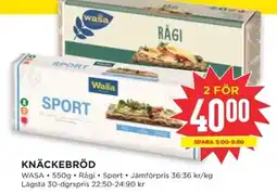 Willys WASA Knäckebröd erbjuda