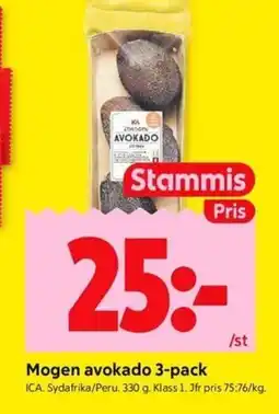 ICA Kvantum ICA Mogen avokado 3-pack erbjuda