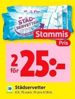 ICA Kvantum ICA Städservetter erbjuda